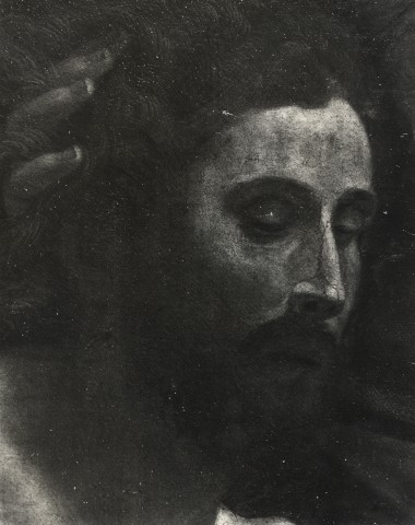 Anonimo — Savoldo Giovanni Gerolamo - sec. XVI - Volto di Cristo morto — particolare